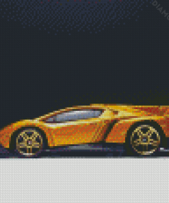 Yellow Hot Wheels Diamond Paintings