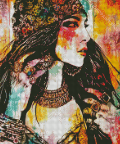 Colorful Gypsy Girl Diamond Paintings