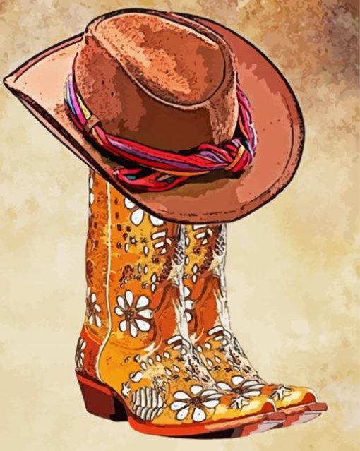 Cowboy Hat Art Diamond Paintings