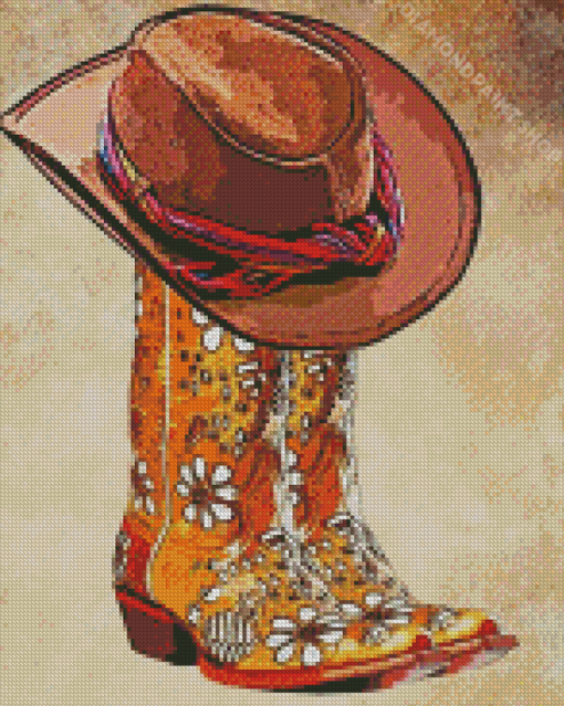 Cowboy Hat Art Diamond Paintings