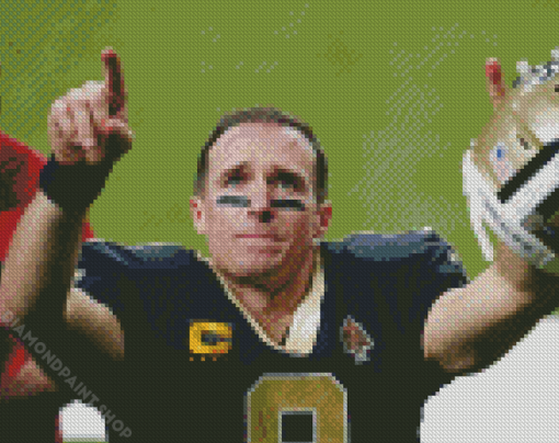 Aesthetic Drew Brees Diamond Paintings