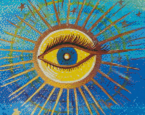 Aesthetic Third Eye Illustration Diamond Paintings