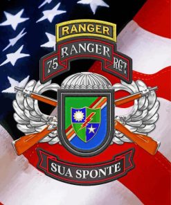 Aesthetic United States Army Rangers Logo Diamond Paintings