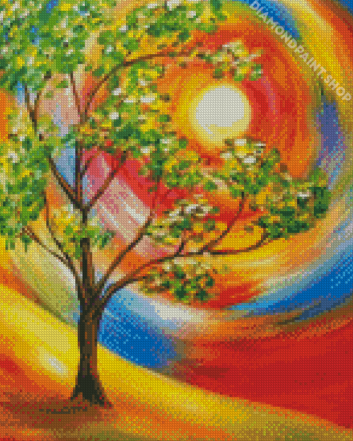 Aesthetic Abstract Tree Diamond Paintings