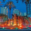 Fort Lauderbale Water Fountain Diamond Paintings