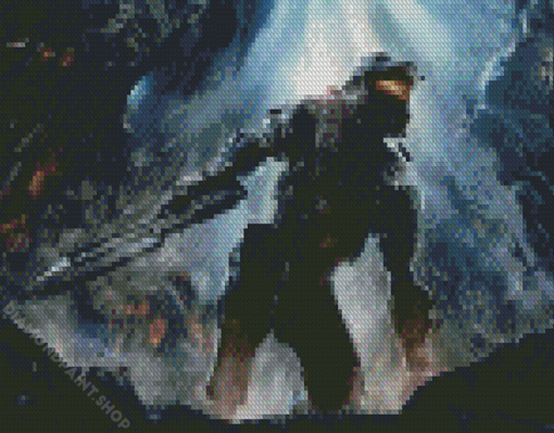 Halo Video Game Character Diamond Paintings