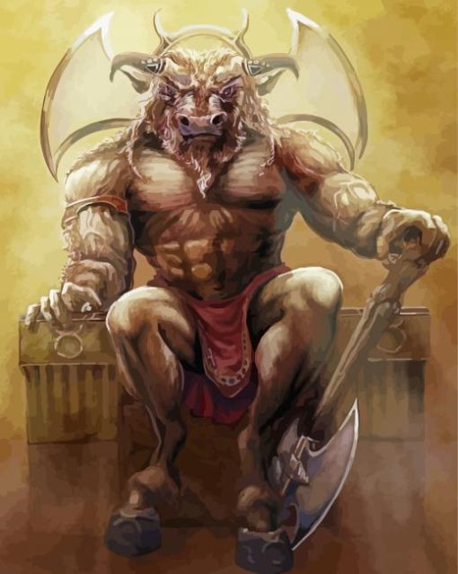 King Minotaur Diamond Paintings