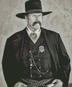 Monochrome Wyatt Earp Diamond Paintings