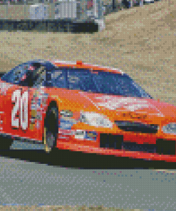 Orange Stock Car Diamond Paintings