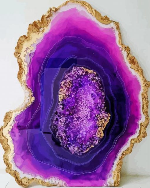 Purple Geode Diamond Paintings