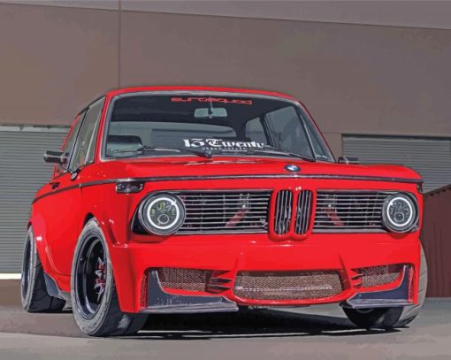 Red Bmw E10 Diamond Paintings