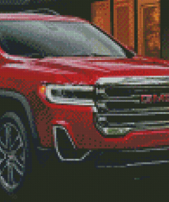 Red Acadia Car Diamond Paintings