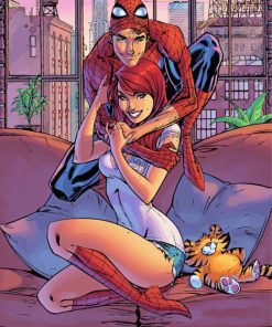 Spider Man And Mary Jane Art Diamond Paintings