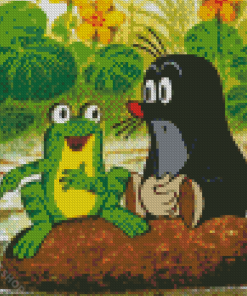 The Little Mole And The Frog Diamond Paintings