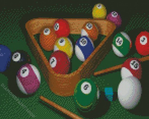 8 Ball Pool Diamond Paintings