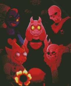 All Sans AU Underfell Sans Diamond Painting