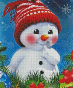 Baby Snowman Diamond Paintings