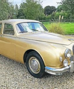 Beige Jaguar Mark 1 Diamond Paintings