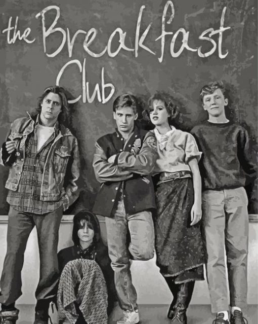 Black And White The Breakfast Club Diamond Paintings