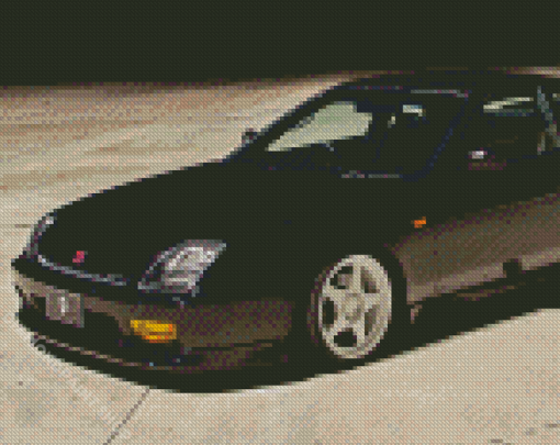 Black Honda Prelude Diamond Paintings