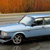 Blue Volvo 240 Saloon Car Diamond Paintings