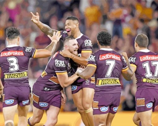 Brisbane Broncos Team Diamond Paintings