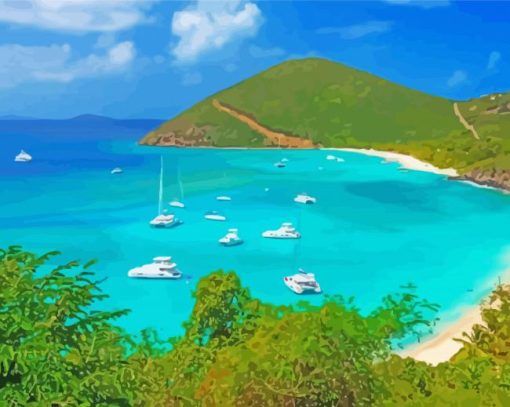 British Virgin Islands Beach Diamond Paintings