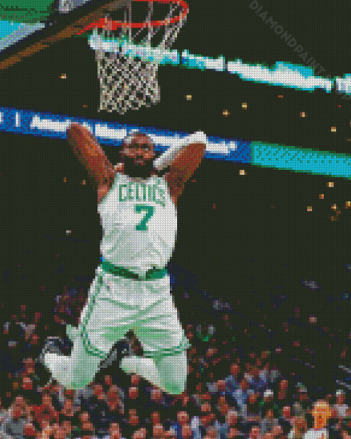 Celtics Jaylen Brown Dunk Diamond Painting