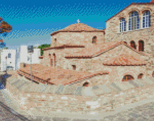 Church Of The Virgin Mary Ekatontapyliani Paros Greece Diamond Paintings