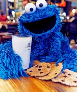 Cookie Monster Illustration Diamond Paintings