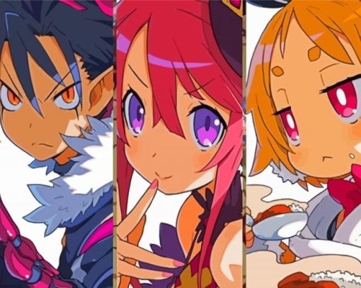 Disgaea Anime Characters Diamond Paintings