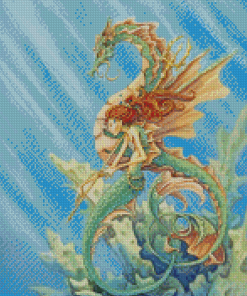 Dragon And Mermaid Art Diamond Paintings