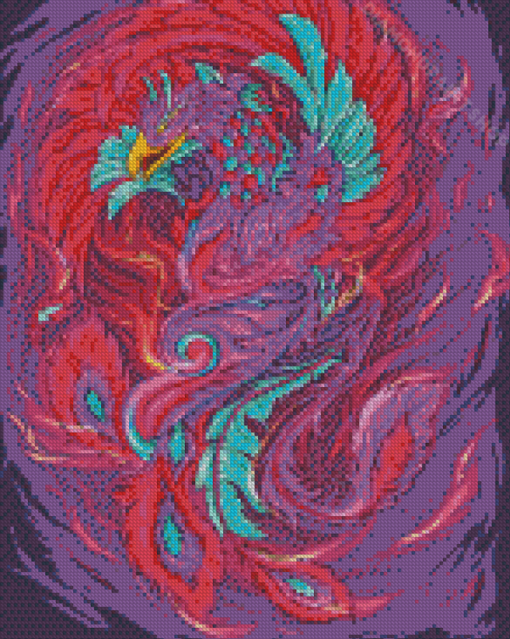 Fantasy Colorful Phoenix Bird Diamond Painting