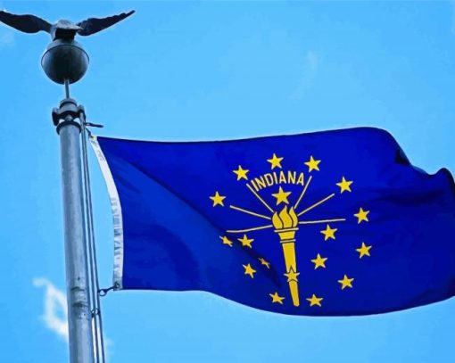 Flying indiana Flag Diamond Paintings