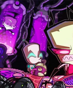 Invader Zim Cartoon Diamond Paintings