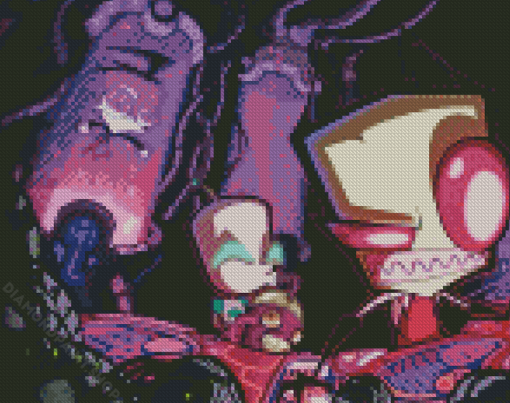 Invader Zim Cartoon Diamond Paintings