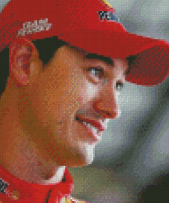 Joey Logano Side Profile Diamond Paintings