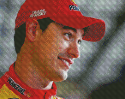 Joey Logano Side Profile Diamond Paintings