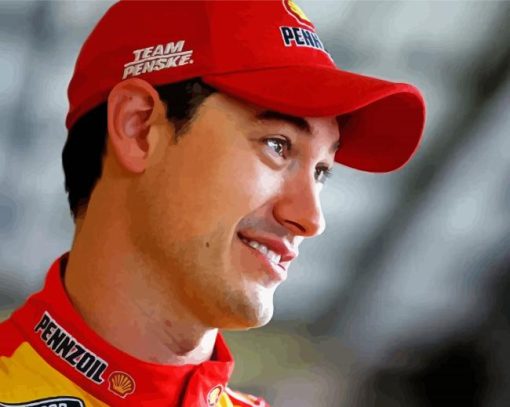 Joey Logano Side Profile Diamond Paintings