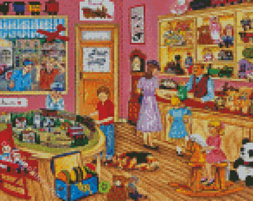 Kids Toy Shop Diamond Paintings