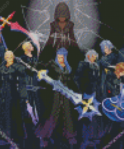 Kingdom Hearts Organization 13 Characters Diamond Paintings