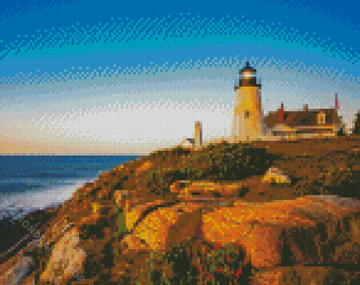 Maine Pemaquid Point Light Diamond Paintings