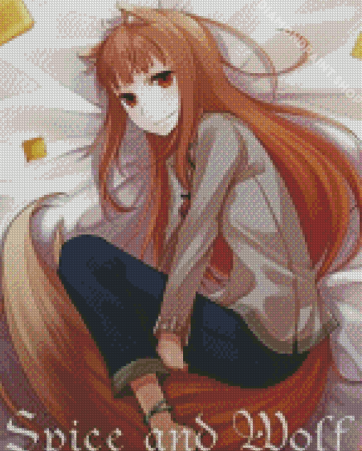 Manga Anime Spice And Wolf Diamond Paintings