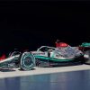 Mercedes F1 Race Car Diamond Paintings