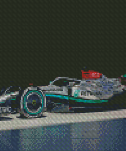 Mercedes F1 Race Car Diamond Paintings