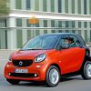 Orange Smart Fortwo Diamond Paintings