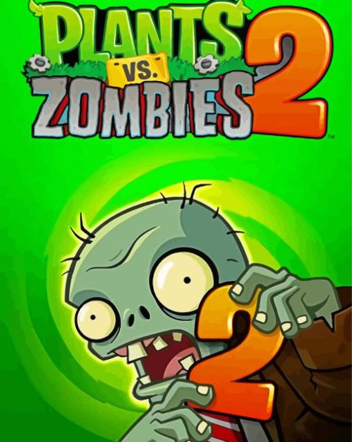 Plants Vs Zombies Video Game Diamond Paintings