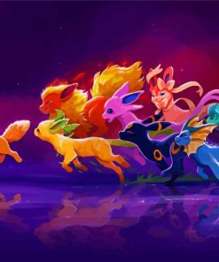 Pokemon Go Eeveelution Diamond Paintings