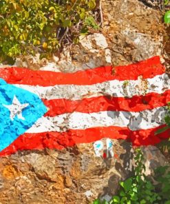 Puerto Rico Flag Diamond Paintings