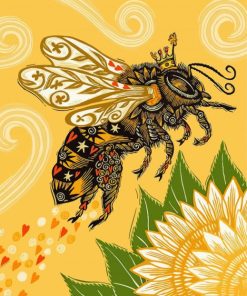 Queen Bee Insect Art Diamond Paintings